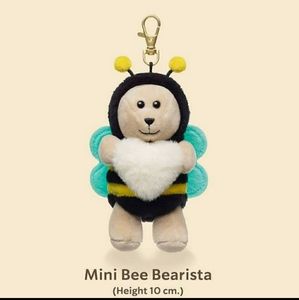 STARBUCKS HONEY BEE BEARISTA KEYCHAIN